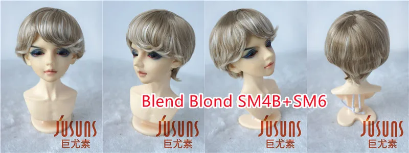 Jusuns QBaby Hair D28053 23-25CM 9-10 inch 10-11 inch BJD Wigs Enfant Soft Synthetic Mohair Doll Wigs Blythes Doll Accessories