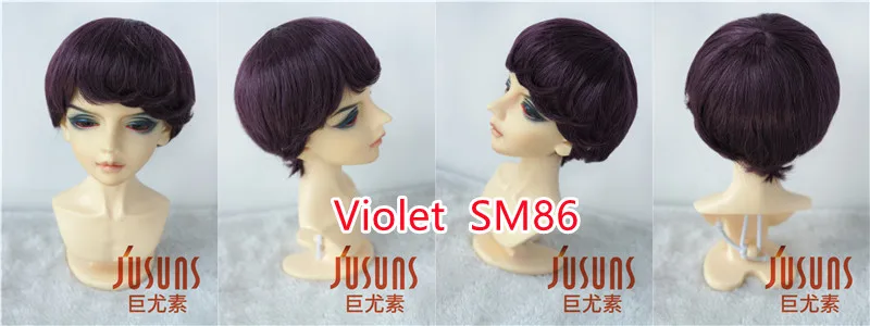 Jusuns QBaby Hair D28053 23-25CM 9-10 inch 10-11 inch BJD Wigs Enfant Soft Synthetic Mohair Doll Wigs Blythes Doll Accessories