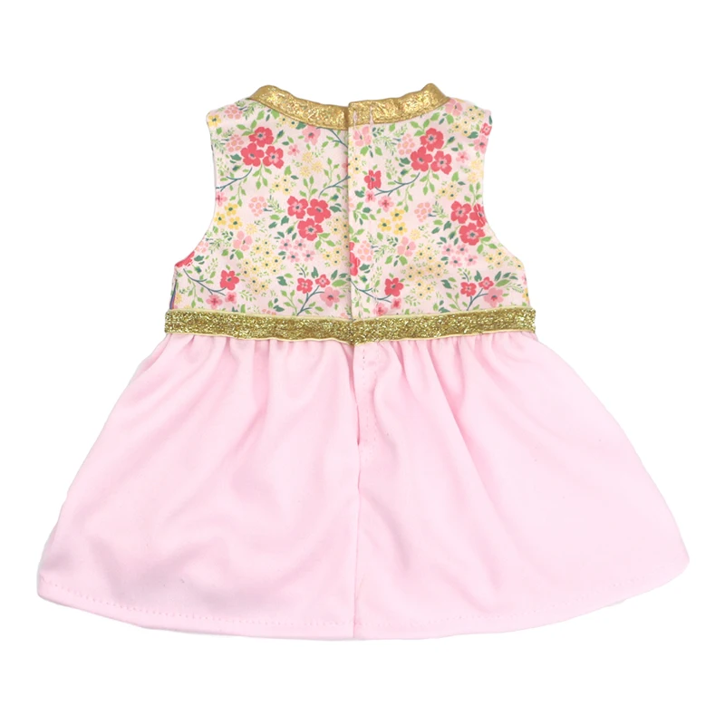17" Baby Doll Clothes Hat Tights Leggings 43cm Baby Dolls Denim Dress Toys Wears Children Gifts