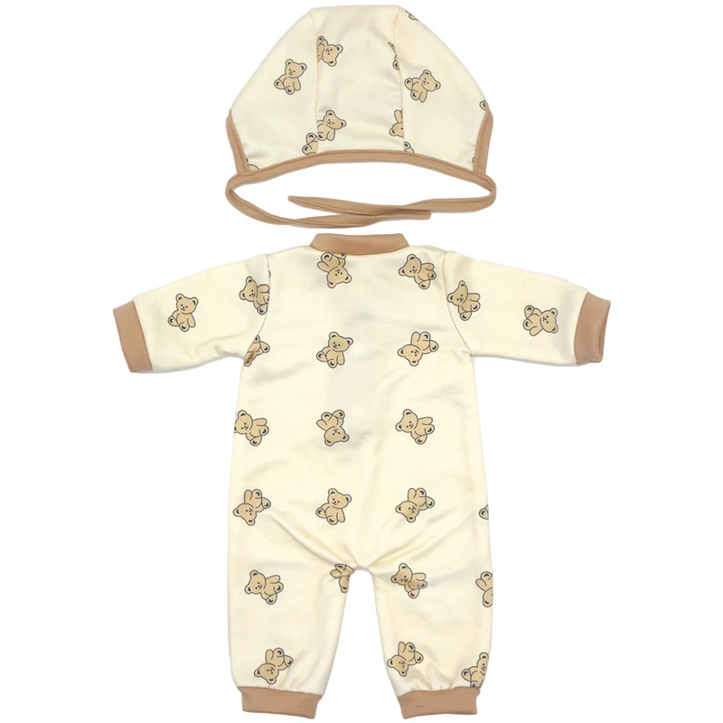 17" Baby Doll Clothes Hat Tights Leggings 43cm Baby Dolls Denim Dress Toys Wears Children Gifts