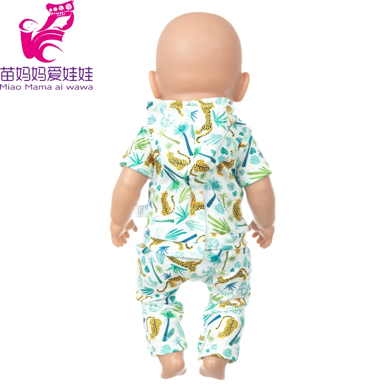 17" Baby Doll Clothes Hat Tights Leggings 43cm Baby Dolls Denim Dress Toys Wears Children Gifts