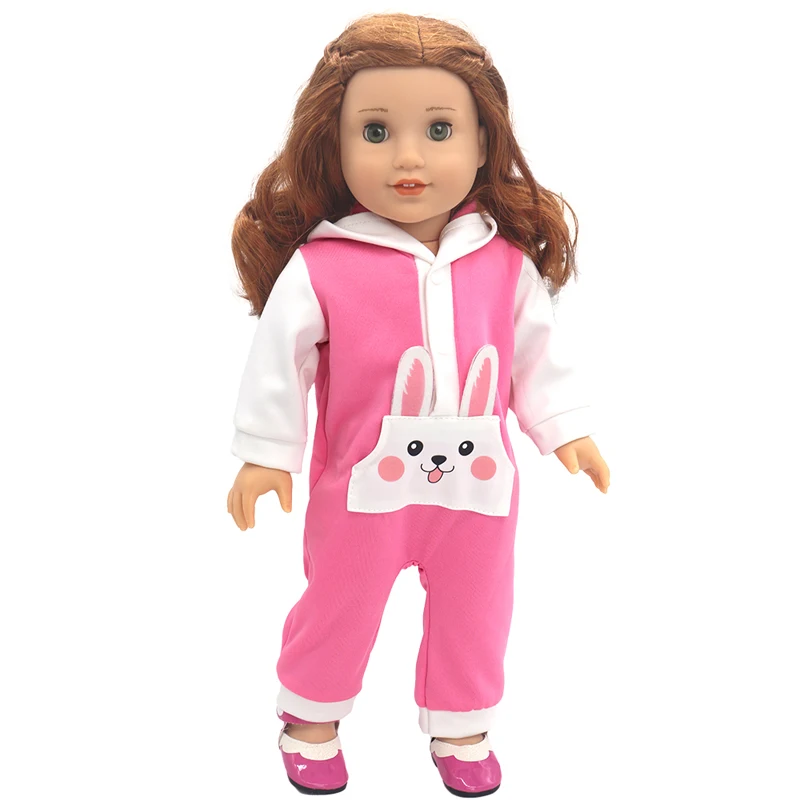 17" Baby Doll Clothes Hat Tights Leggings 43cm Baby Dolls Denim Dress Toys Wears Children Gifts