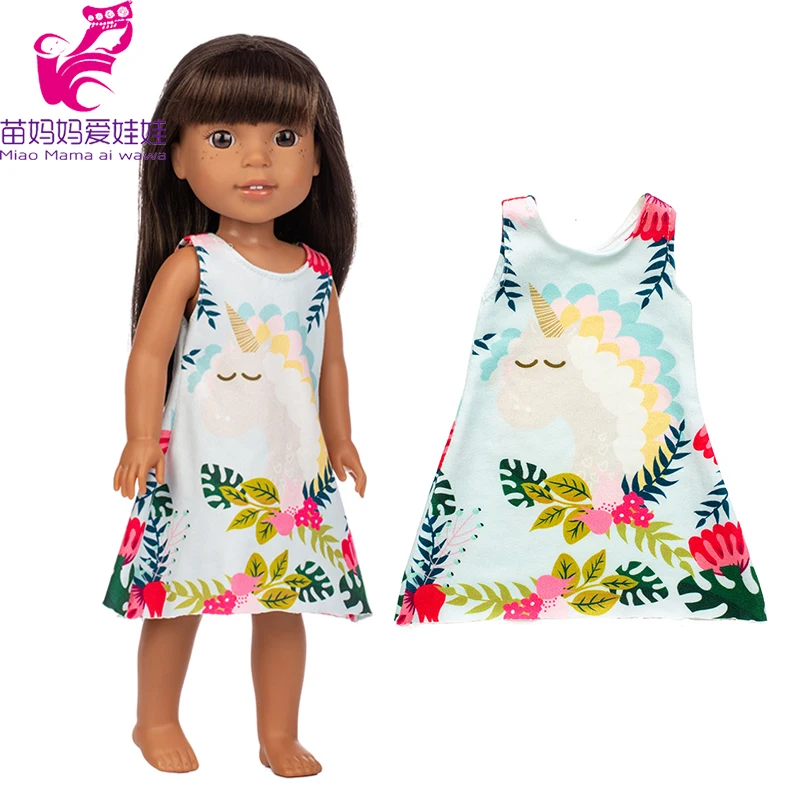 For 14.5 Inch Wellie Wishers Doll Dress Camille Ashlyn Kendall Emerson 36cm Nancy Dolls Clothes Girl's Gift