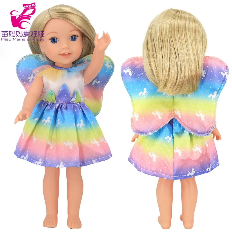 For 14.5 Inch Wellie Wishers Doll Dress Camille Ashlyn Kendall Emerson 36cm Nancy Dolls Clothes Girl's Gift