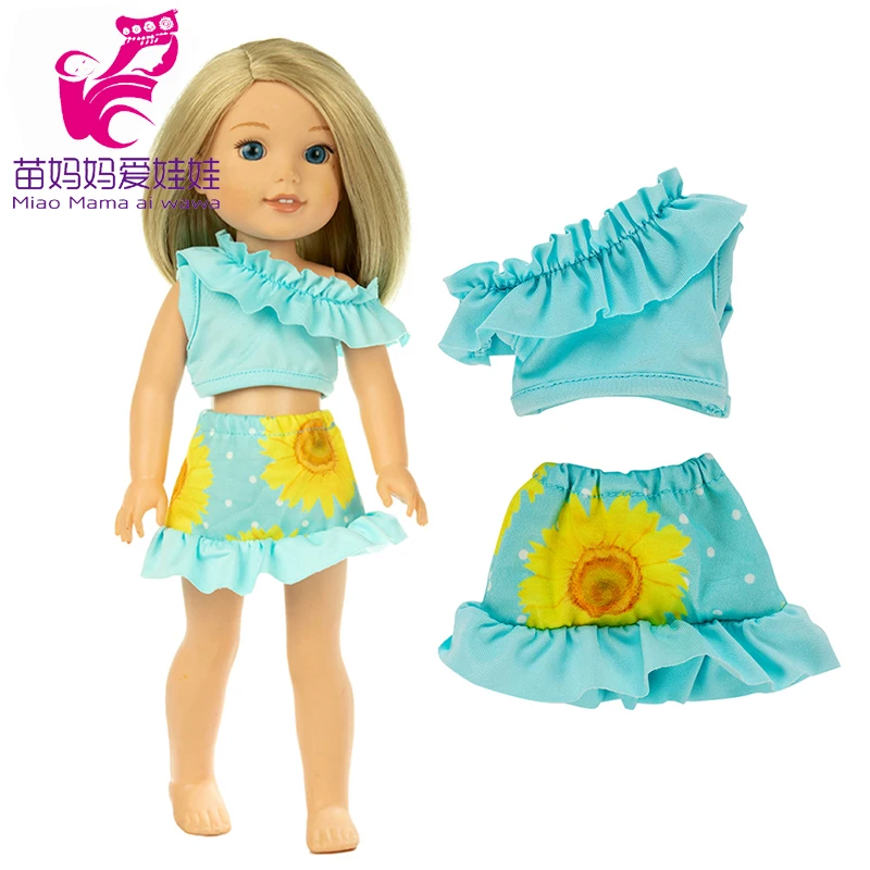 For 14.5 Inch Wellie Wishers Doll Dress Camille Ashlyn Kendall Emerson 36cm Nancy Dolls Clothes Girl's Gift