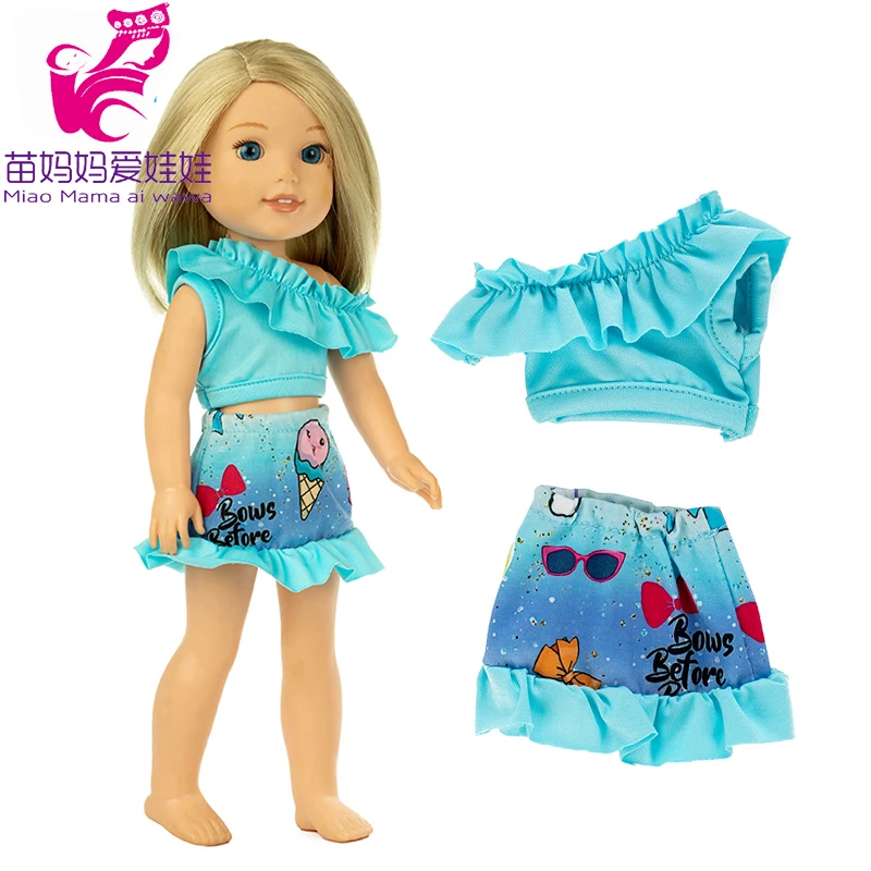 For 14.5 Inch Wellie Wishers Doll Dress Camille Ashlyn Kendall Emerson 36cm Nancy Dolls Clothes Girl's Gift