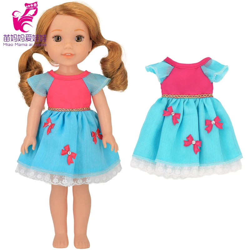 For 14.5 Inch Wellie Wishers Doll Dress Camille Ashlyn Kendall Emerson 36cm Nancy Dolls Clothes Girl's Gift