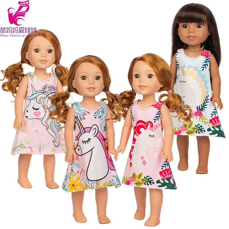 For 14.5 Inch Wellie Wishers Doll Dress Camille Ashlyn Kendall Emerson 36cm Nancy Dolls Clothes Girl's Gift