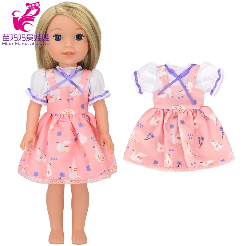 For 14.5 Inch Wellie Wishers Doll Dress Camille Ashlyn Kendall Emerson 36cm Nancy Dolls Clothes Girl's Gift