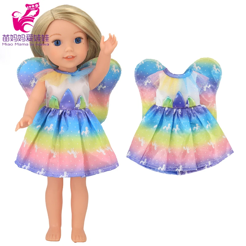 For 14.5 Inch Wellie Wishers Doll Dress Camille Ashlyn Kendall Emerson 36cm Nancy Dolls Clothes Girl's Gift