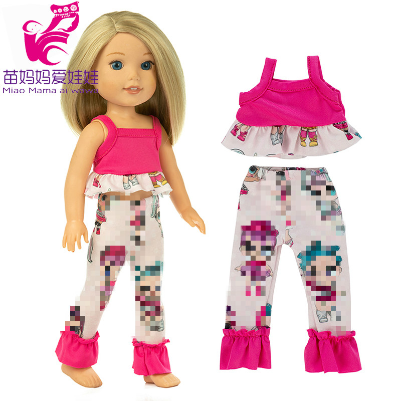For 14.5 Inch Wellie Wishers Doll Dress Camille Ashlyn Kendall Emerson 36cm Nancy Dolls Clothes Girl's Gift