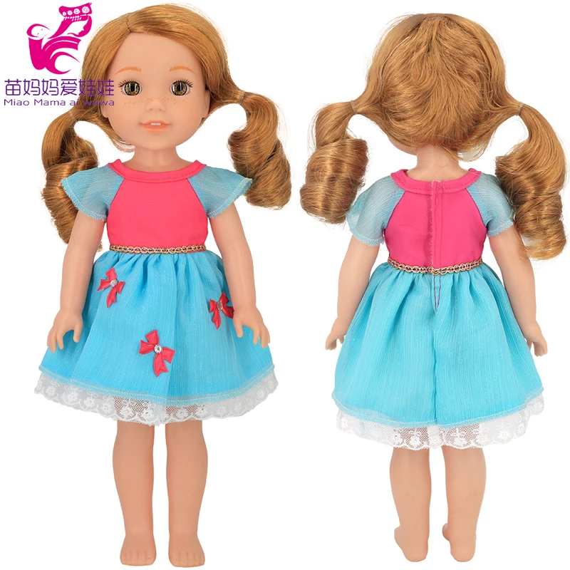 For 14.5 Inch Wellie Wishers Doll Dress Camille Ashlyn Kendall Emerson 36cm Nancy Dolls Clothes Girl's Gift