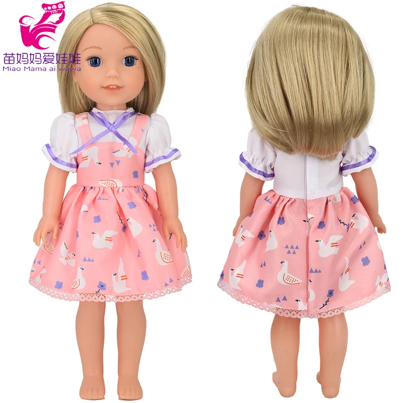 For 14.5 Inch Wellie Wishers Doll Dress Camille Ashlyn Kendall Emerson 36cm Nancy Dolls Clothes Girl's Gift