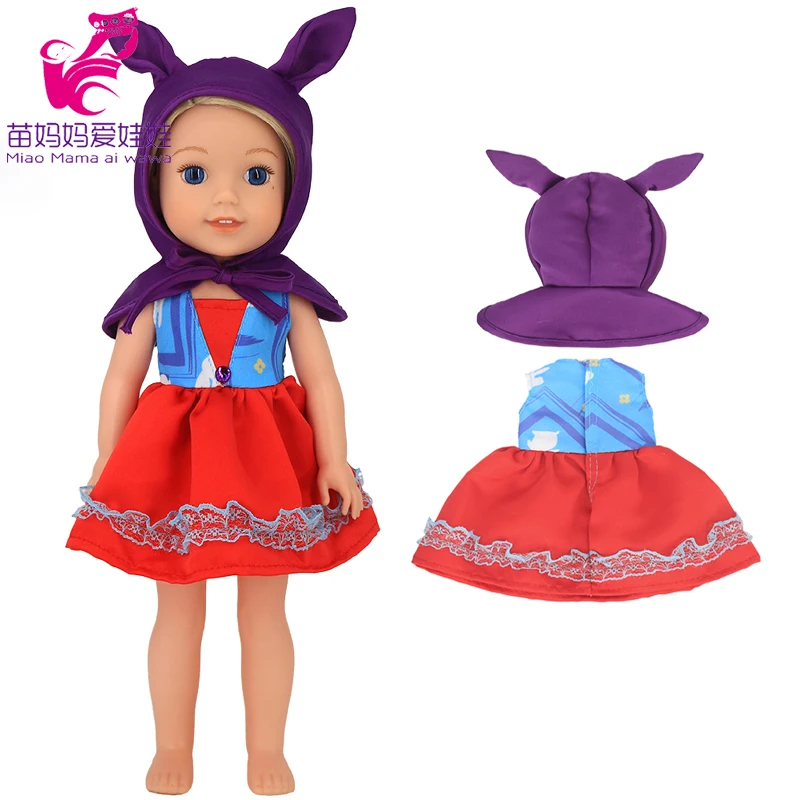 For 14.5 Inch Wellie Wishers Doll Dress Camille Ashlyn Kendall Emerson 36cm Nancy Dolls Clothes Girl's Gift