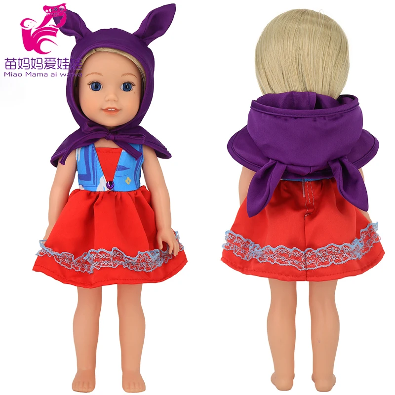 For 14.5 Inch Wellie Wishers Doll Dress Camille Ashlyn Kendall Emerson 36cm Nancy Dolls Clothes Girl's Gift