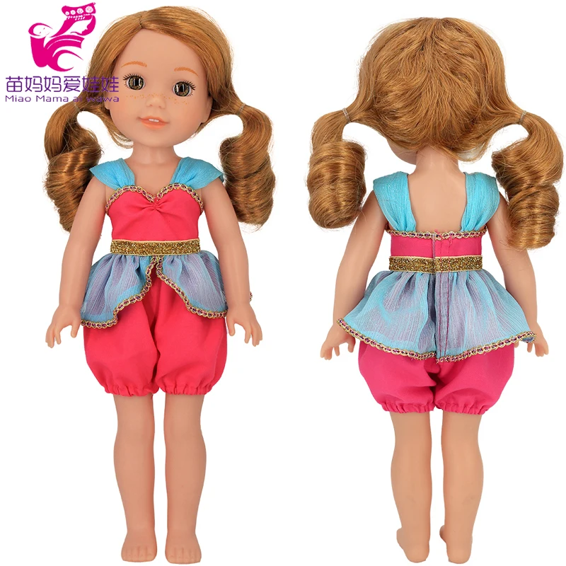 For 14.5 Inch Wellie Wishers Doll Dress Camille Ashlyn Kendall Emerson 36cm Nancy Dolls Clothes Girl's Gift