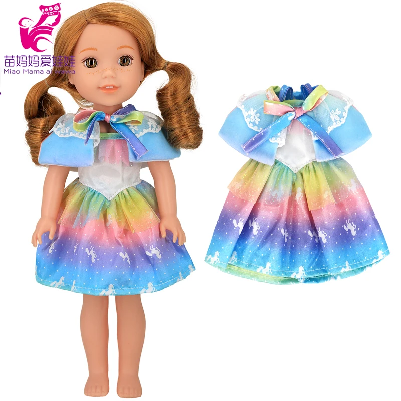 For 14.5 Inch Wellie Wishers Doll Dress Camille Ashlyn Kendall Emerson 36cm Nancy Dolls Clothes Girl's Gift