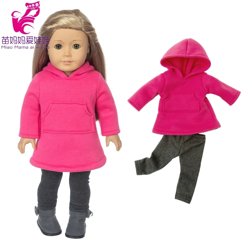 18 Inch Dolls Apparel American OG Journey Girl Doll Clothes Baby Doll Sweater Hat Winter Set Christmas Costume