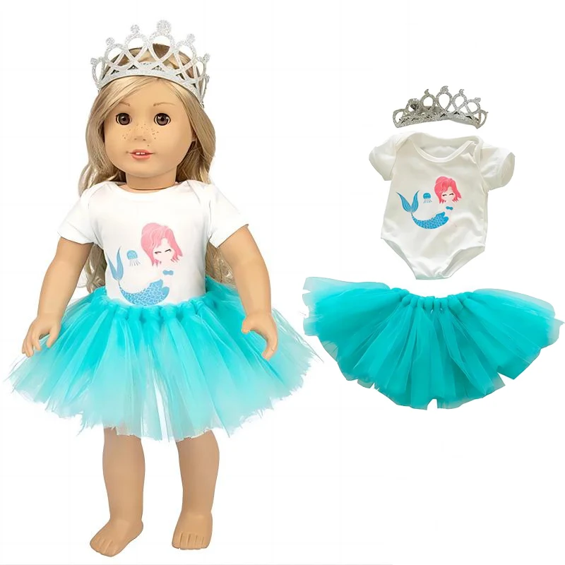 18 Inch Dolls Apparel American OG Journey Girl Doll Clothes Baby Doll Sweater Hat Winter Set Christmas Costume