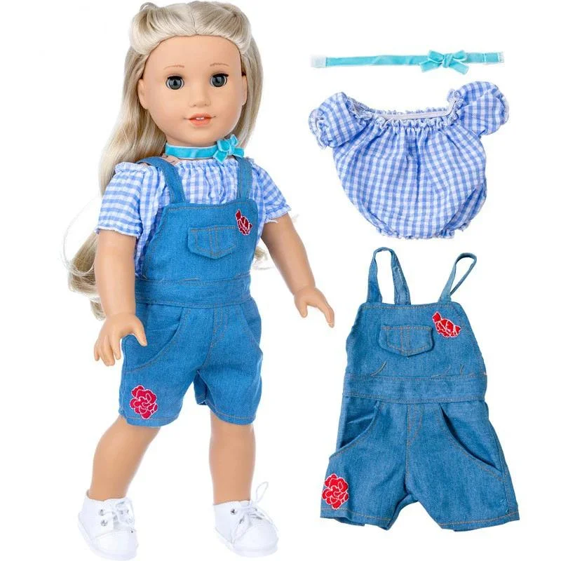 18 Inch Dolls Apparel American OG Journey Girl Doll Clothes Baby Doll Sweater Hat Winter Set Christmas Costume