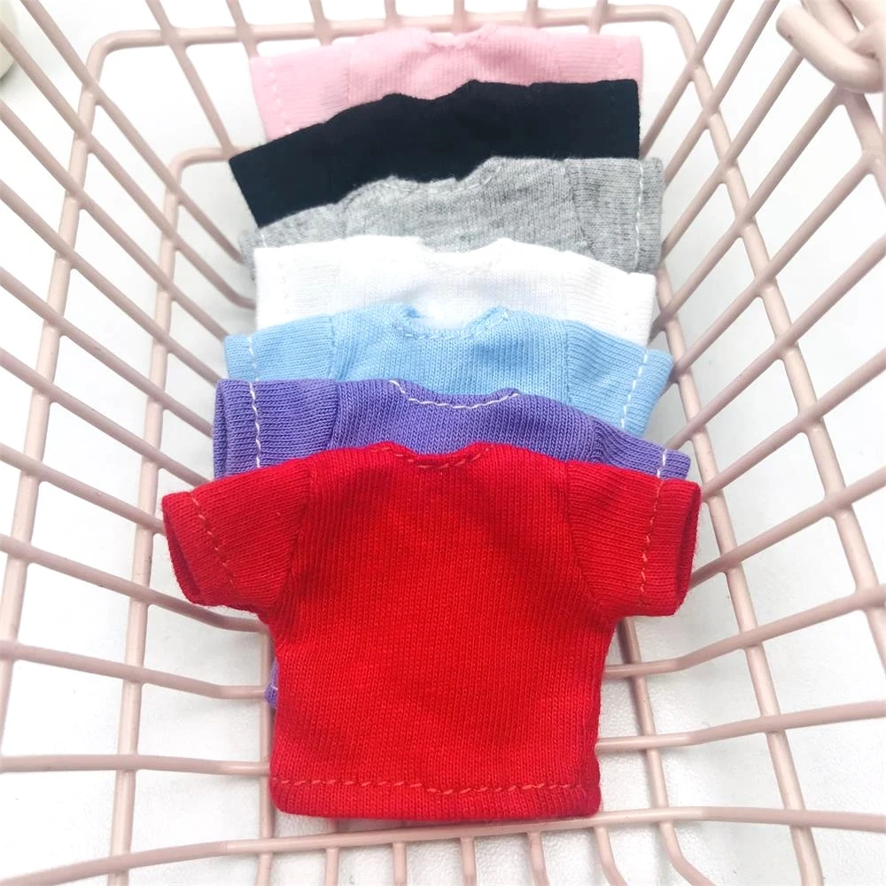 1PCS New OB11 Dolls Clothes Casual T-Shirt Short Cute T-Shirt for OB11,OBITSU11,Molly,1/12 BJD Dolls Accessories
