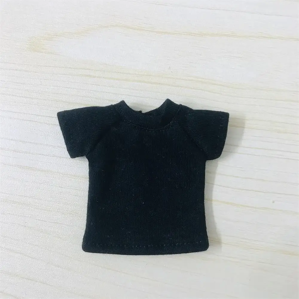 New Cute OB11 Clothes Short-Sleeved T-Shirt Suitable for OB11 Obitsu 1/10 Dolls 11 Molly 1/12 Doll Clothes Accessories