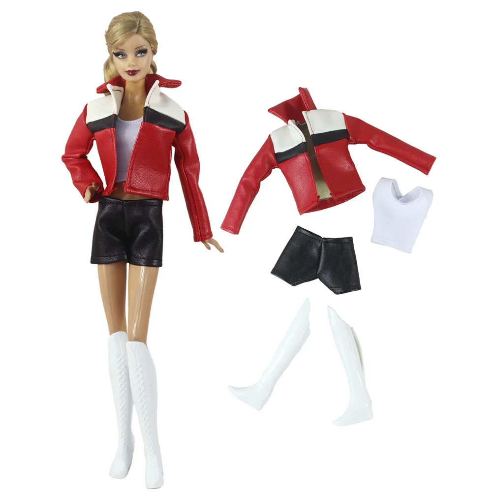 Handmade BABI CLOTHES Leather Clothing Outfit Overcoat for 11.5 inch 30cm Doll bjd clothes Many Style Gifts for doll accessories