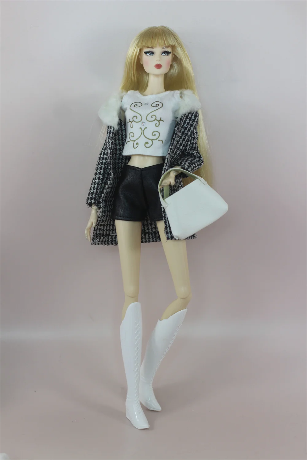 Handmade BABI CLOTHES Leather Clothing Outfit Overcoat for 11.5 inch 30cm Doll bjd clothes Many Style Gifts for doll accessories