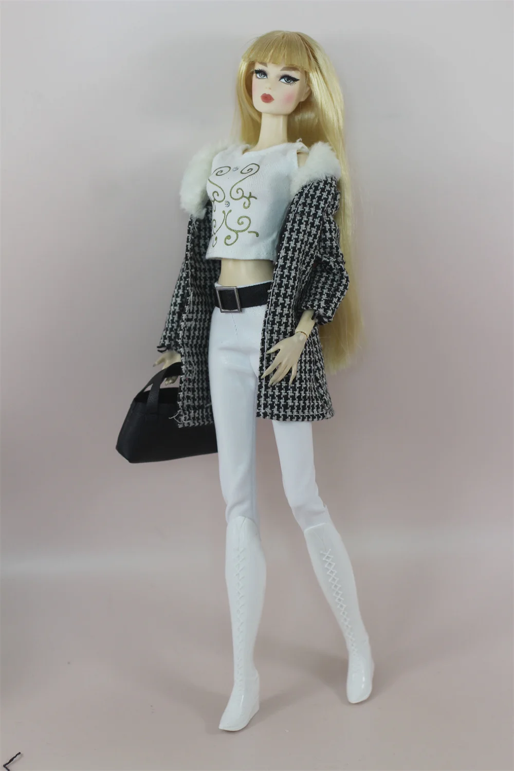 Handmade BABI CLOTHES Leather Clothing Outfit Overcoat for 11.5 inch 30cm Doll bjd clothes Many Style Gifts for doll accessories