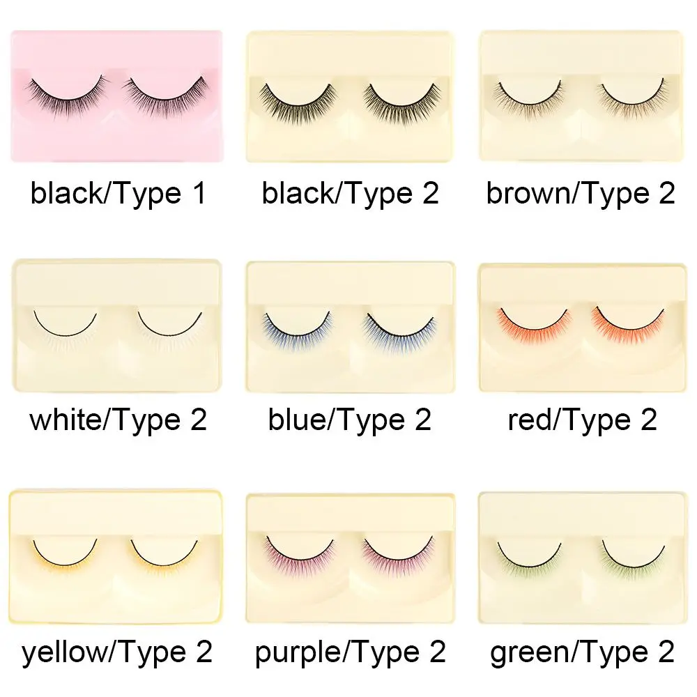 Multicolor Simulation False Lash Doll Eyelashes DIY Accessories Length 0.8cm Dolls Modification Decoration Suitable For 1/3 1/4
