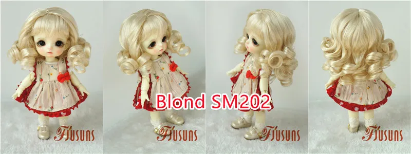 Doll Wigs For Girls! JD038 6-7inch 7-8inch 8-9inch Long Soft Wave Synthetic Mohair BJD Wigs YOSD MSD SD Doll Accessories