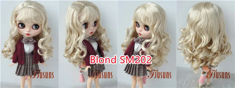 Doll Wigs For Girls! JD038 6-7inch 7-8inch 8-9inch Long Soft Wave Synthetic Mohair BJD Wigs YOSD MSD SD Doll Accessories