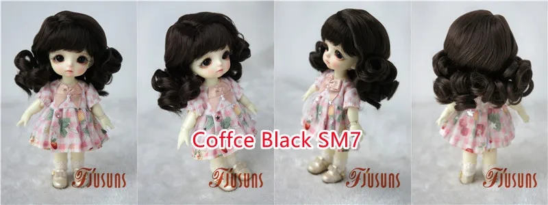 Doll Wigs For Girls! JD038 6-7inch 7-8inch 8-9inch Long Soft Wave Synthetic Mohair BJD Wigs YOSD MSD SD Doll Accessories