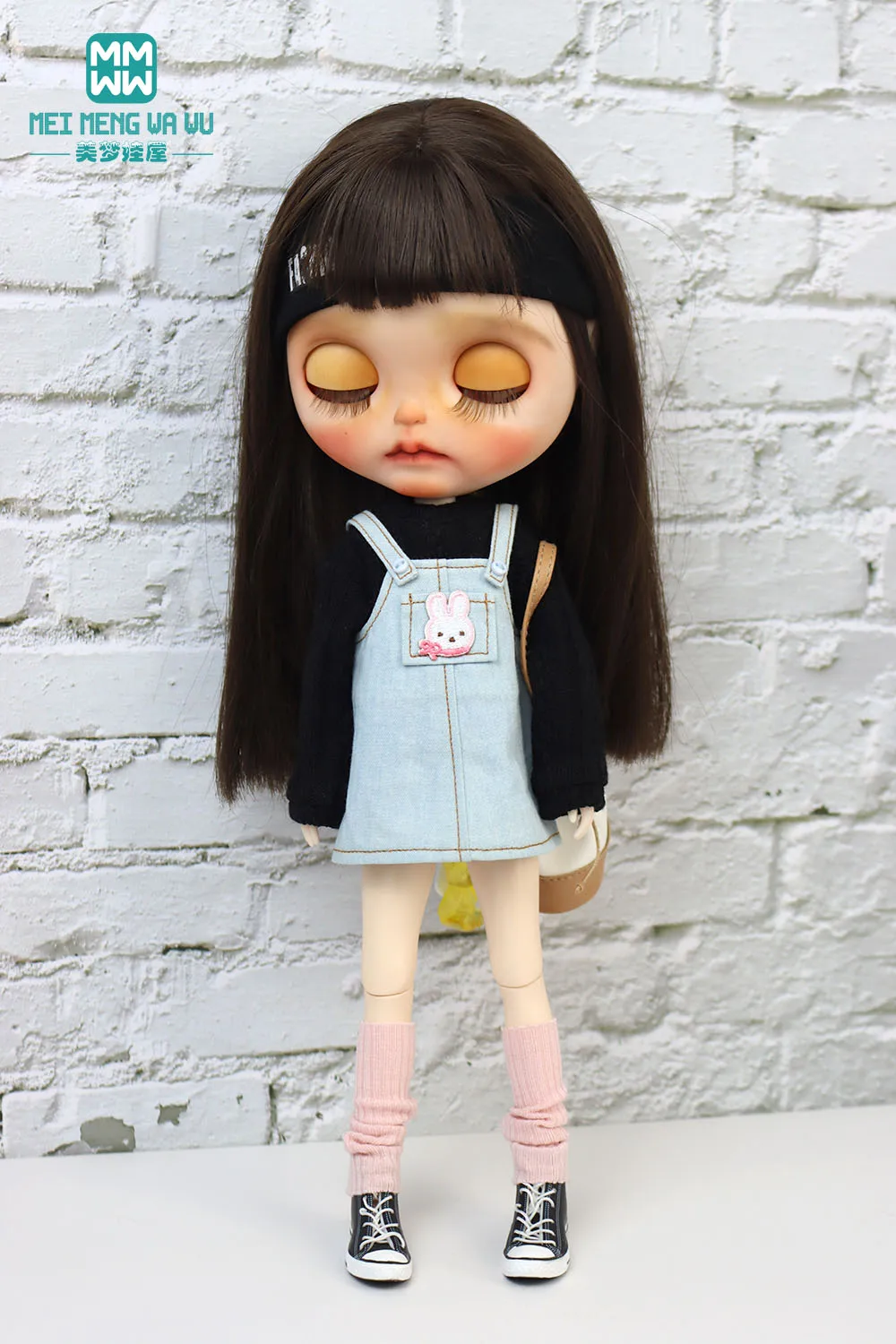 Blyth Doll Clothing Fashion Sweater Short Skirt Jeans Flared Pants Suitable for 28-30 cm OB22 OB24 Doll Accessories Gift