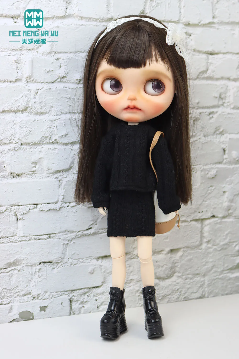 Blyth Doll Clothing Fashion Sweater Short Skirt Jeans Flared Pants Suitable for 28-30 cm OB22 OB24 Doll Accessories Gift