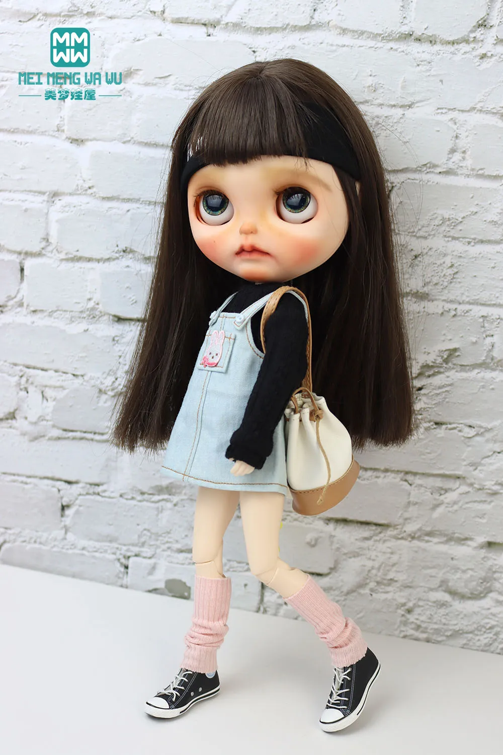 Blyth Doll Clothing Fashion Sweater Short Skirt Jeans Flared Pants Suitable for 28-30 cm OB22 OB24 Doll Accessories Gift