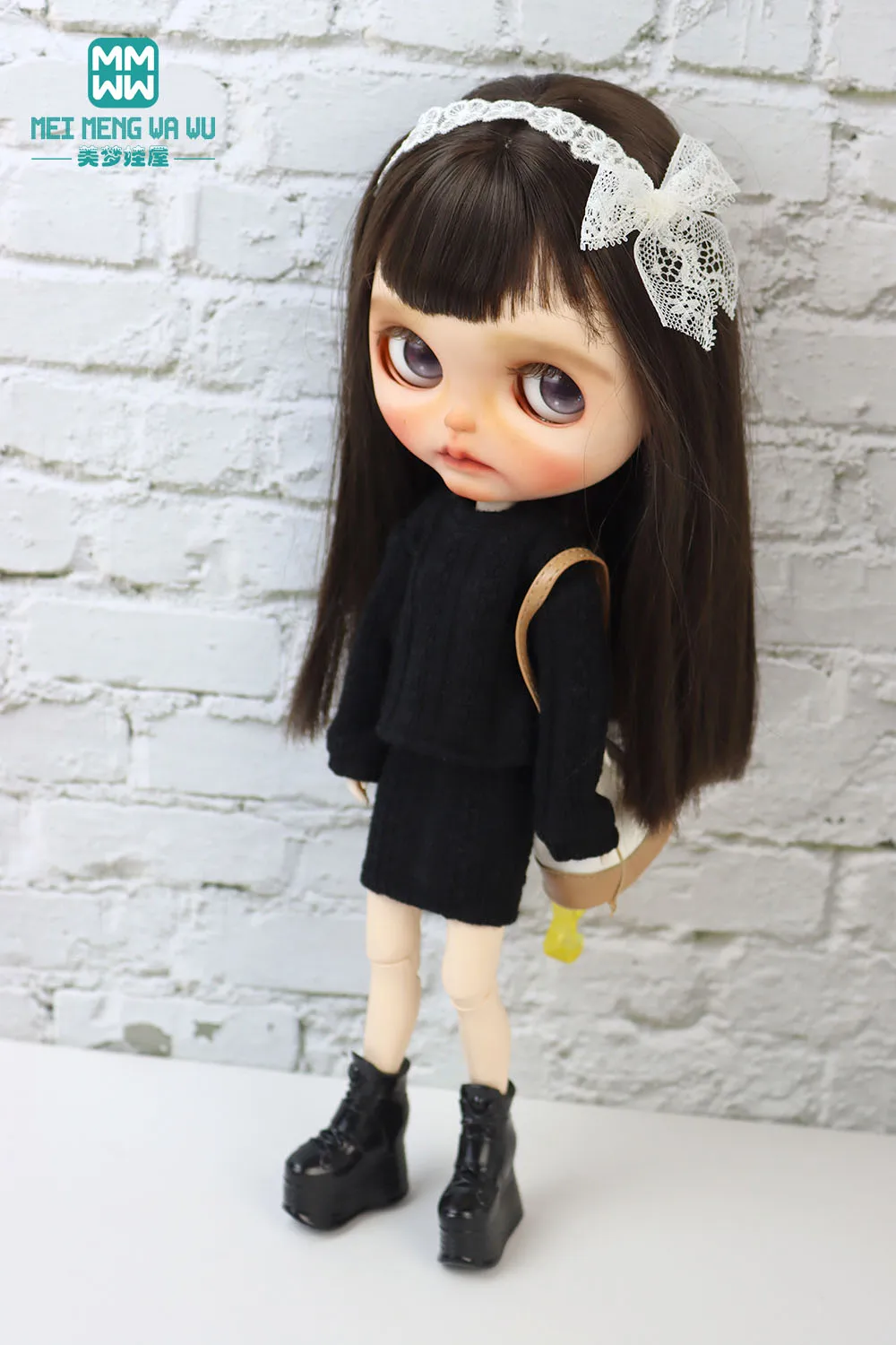 Blyth Doll Clothing Fashion Sweater Short Skirt Jeans Flared Pants Suitable for 28-30 cm OB22 OB24 Doll Accessories Gift