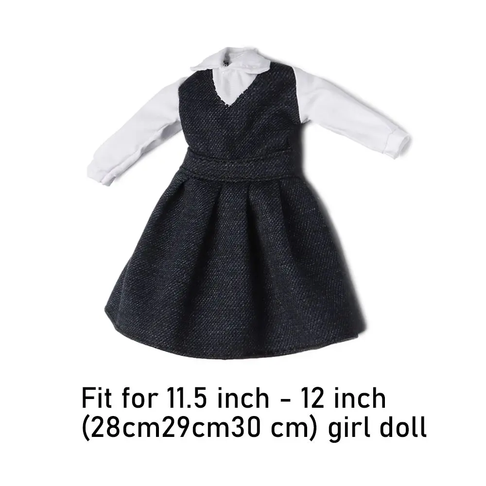 30 cm Doll Clothes Multistyles Doll Summer Mini T-shirt Skirts Doll Accessories Navy Style Clothes for 1/6 Doll Kid DIY Gift Toy