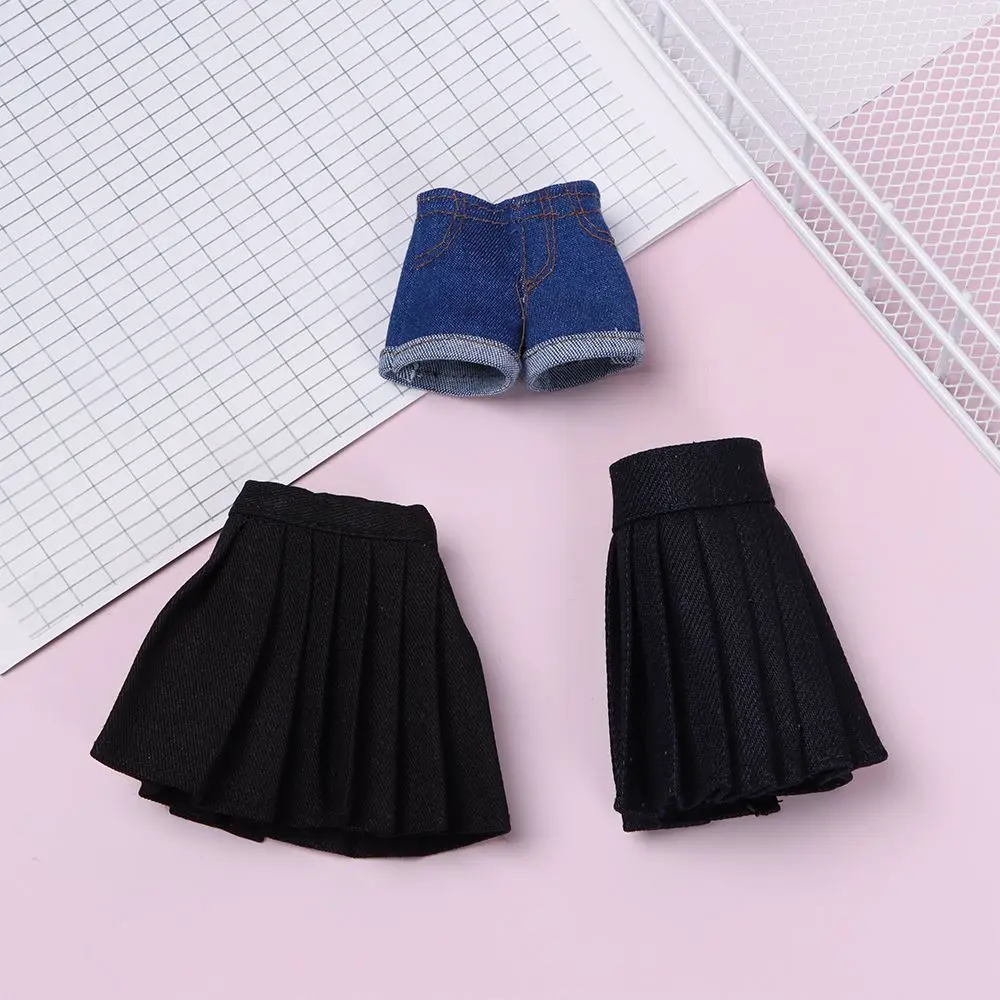 30 cm Doll Clothes Multistyles Doll Summer Mini T-shirt Skirts Doll Accessories Navy Style Clothes for 1/6 Doll Kid DIY Gift Toy