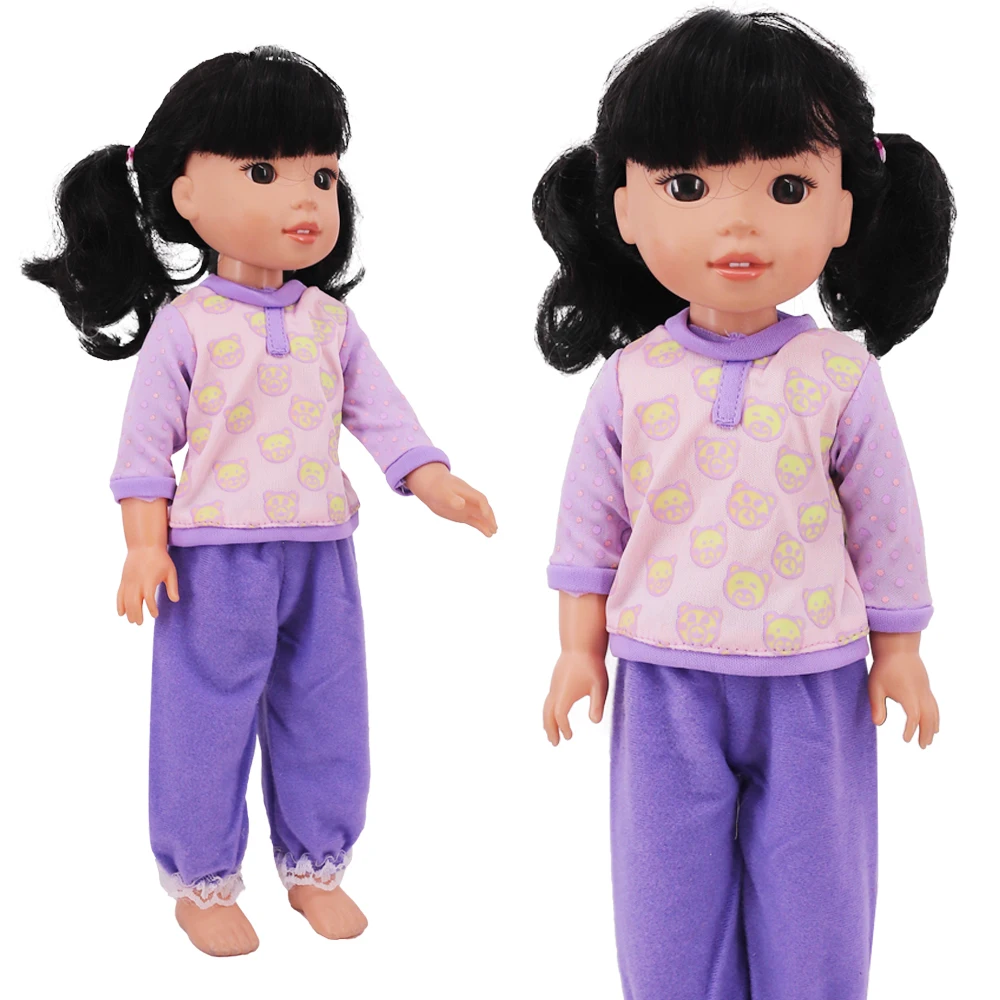 Doll Clothes Suit With Window Box For 14.5 Inch American Wellie Wishers Ice Cream Cart Our Generation Girl`S Toy