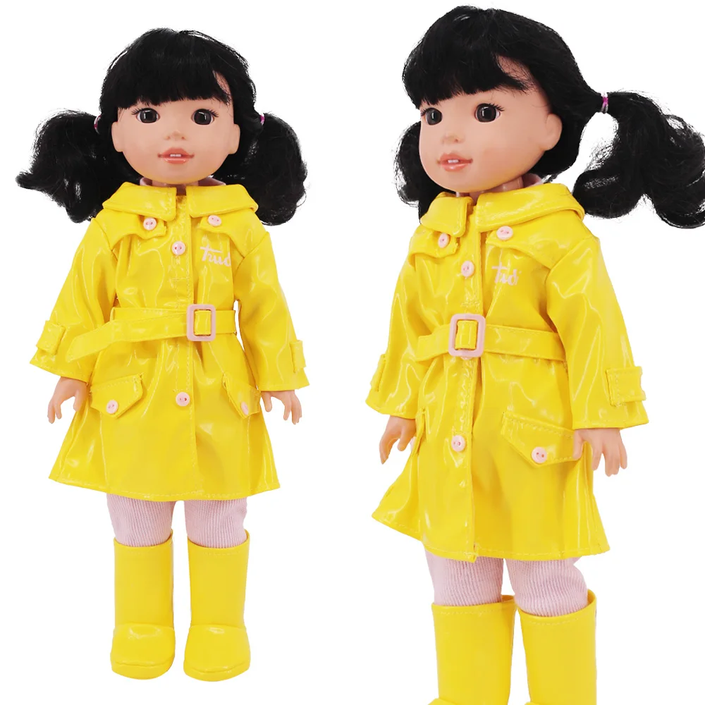 Doll Clothes Suit With Window Box For 14.5 Inch American Wellie Wishers Ice Cream Cart Our Generation Girl`S Toy