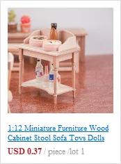 1pcs 1/12 Dollhouse Miniature Vintage Leather Wood Suitcase Mini Doll Luggage Box Pretend Play Furniture Toys Accessories