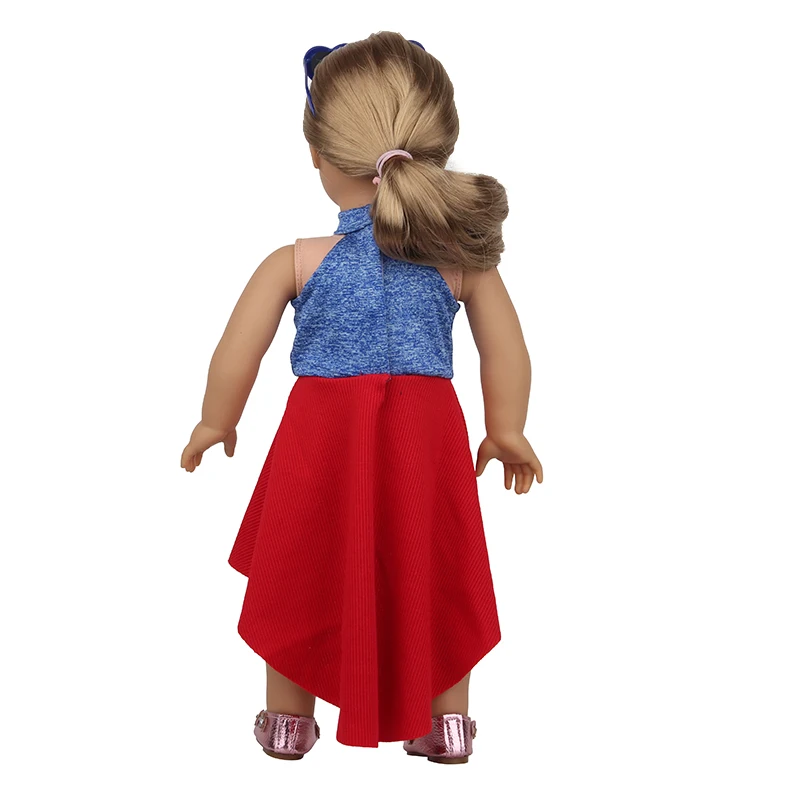 New Cute Love Dress For 43cm Baby New Born Doll Cat Clothes Skirt For American 18 Inch Girl,Our Generation,DIY,Doll Festival