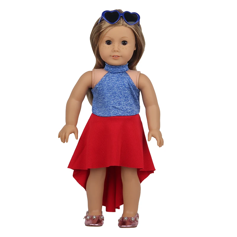 New Cute Love Dress For 43cm Baby New Born Doll Cat Clothes Skirt For American 18 Inch Girl,Our Generation,DIY,Doll Festival