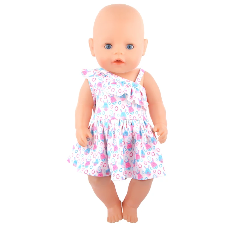 New Cute Love Dress For 43cm Baby New Born Doll Cat Clothes Skirt For American 18 Inch Girl,Our Generation,DIY,Doll Festival
