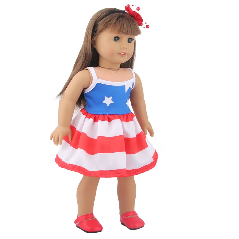 New Cute Love Dress For 43cm Baby New Born Doll Cat Clothes Skirt For American 18 Inch Girl,Our Generation,DIY,Doll Festival