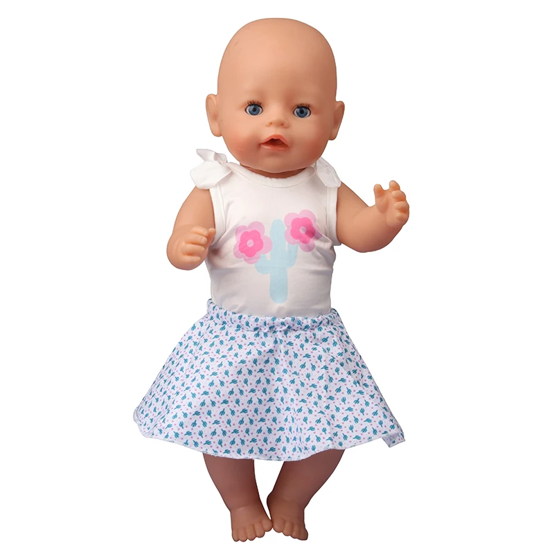New Cute Love Dress For 43cm Baby New Born Doll Cat Clothes Skirt For American 18 Inch Girl,Our Generation,DIY,Doll Festival