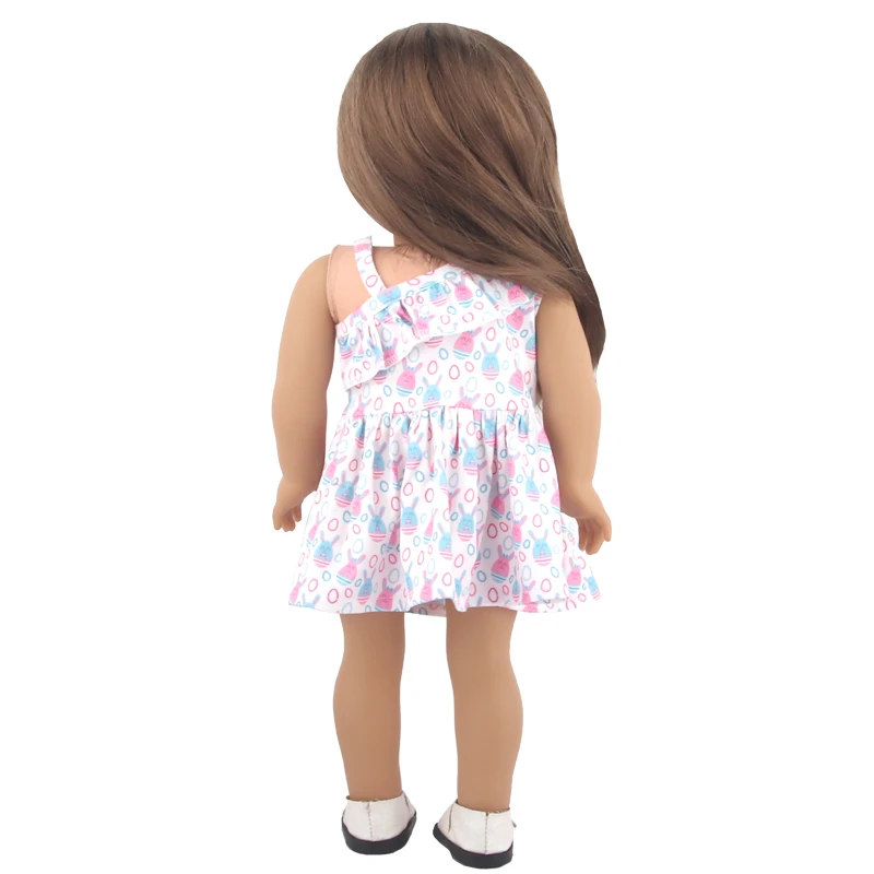New Cute Love Dress For 43cm Baby New Born Doll Cat Clothes Skirt For American 18 Inch Girl,Our Generation,DIY,Doll Festival