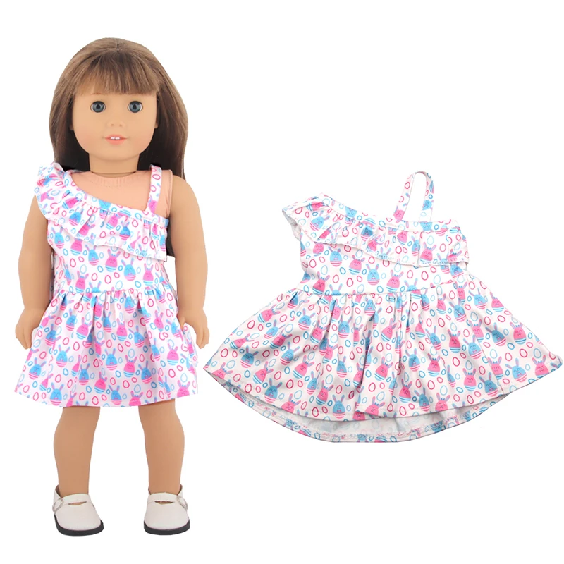 New Cute Love Dress For 43cm Baby New Born Doll Cat Clothes Skirt For American 18 Inch Girl,Our Generation,DIY,Doll Festival