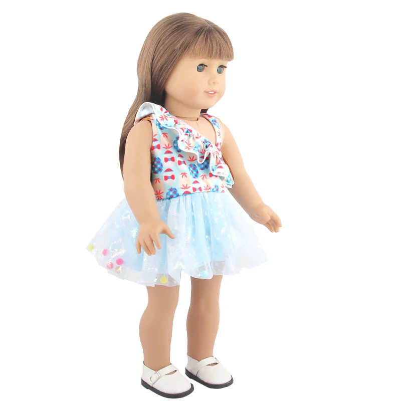 New Cute Love Dress For 43cm Baby New Born Doll Cat Clothes Skirt For American 18 Inch Girl,Our Generation,DIY,Doll Festival